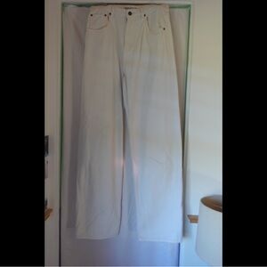 Motel Rock Denim | High-Rise White Jeans | Size Medium
